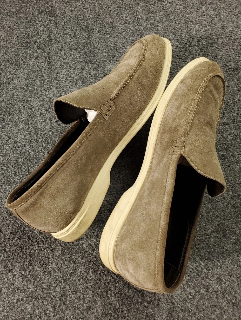 To Boot New York Adam Derrick Venetian Loafer 11.5 Suede Taupe Italy Slip On 540
